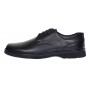 Pantofi barbati casual din piele naturala pe calapod lat Negru GKR6XN